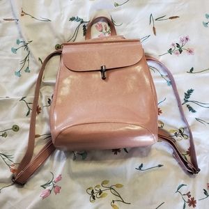SOLD Realer Convertible Leather Backpack Purse
